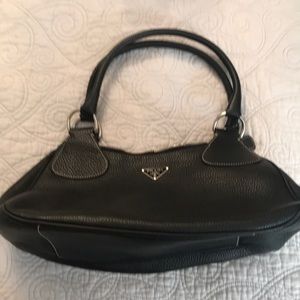 Pebbled leather purse